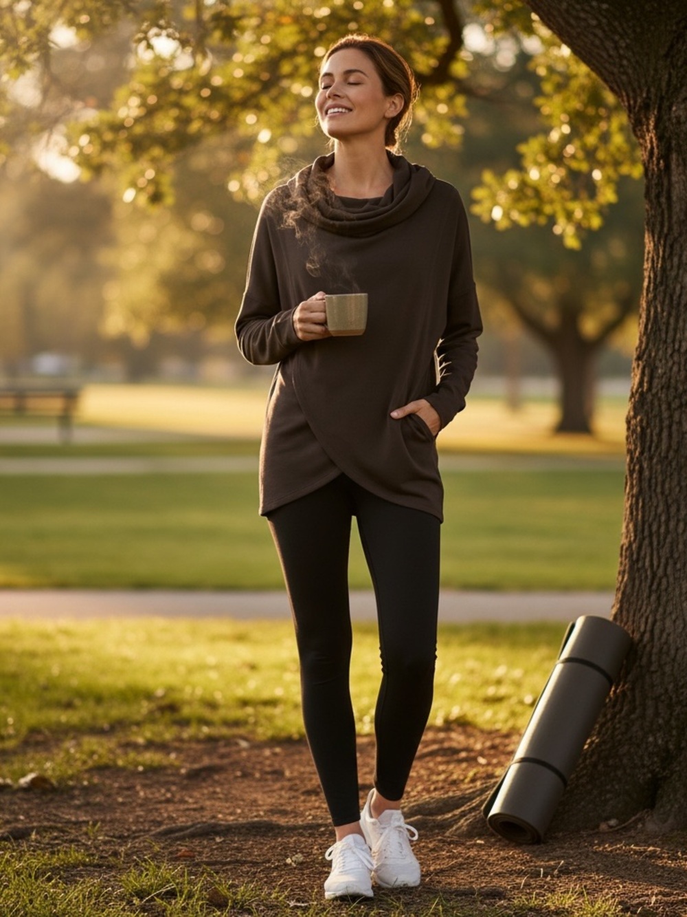 Athleta Purana Wrap Sweatshirt